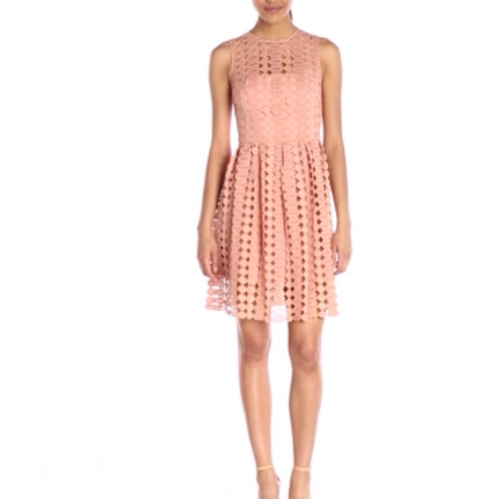 Cynthia Rowley Delicate Fit and Flare Cut-out Dress